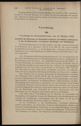 Verordnungsblatt des K.K. Justizministeriums 19091030 Seite: 2