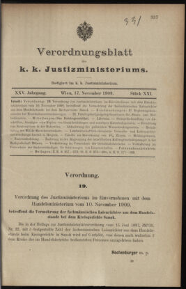 Verordnungsblatt des K.K. Justizministeriums