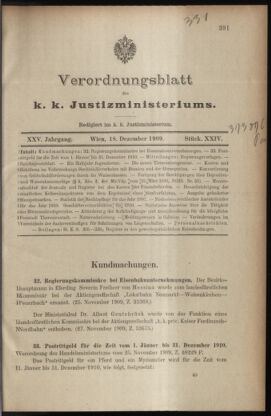 Verordnungsblatt des K.K. Justizministeriums