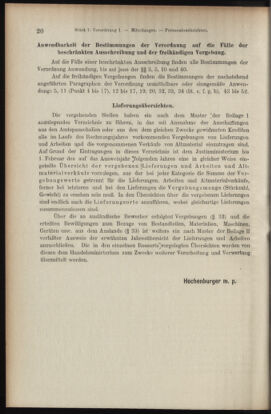 Verordnungsblatt des K.K. Justizministeriums 19100119 Seite: 20