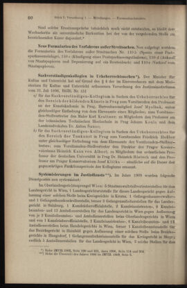 Verordnungsblatt des K.K. Justizministeriums 19100119 Seite: 60