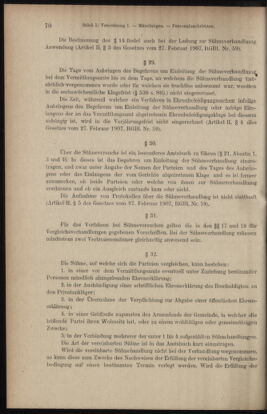 Verordnungsblatt des K.K. Justizministeriums 19100119 Seite: 70