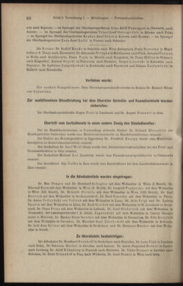 Verordnungsblatt des K.K. Justizministeriums 19100119 Seite: 88