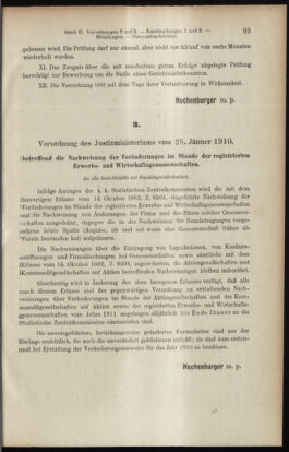 Verordnungsblatt des K.K. Justizministeriums 19100201 Seite: 3