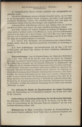 Verordnungsblatt des K.K. Justizministeriums 19100630 Seite: 17