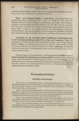 Verordnungsblatt des K.K. Justizministeriums 19100630 Seite: 18