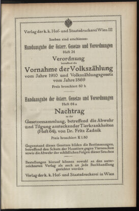 Verordnungsblatt des K.K. Justizministeriums 19101203 Seite: 15