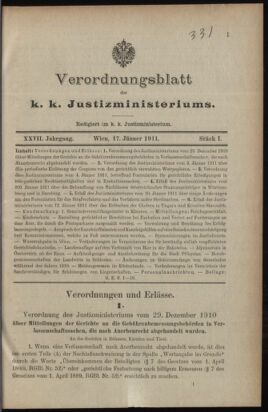 Verordnungsblatt des K.K. Justizministeriums