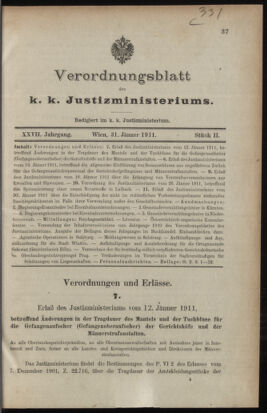 Verordnungsblatt des K.K. Justizministeriums