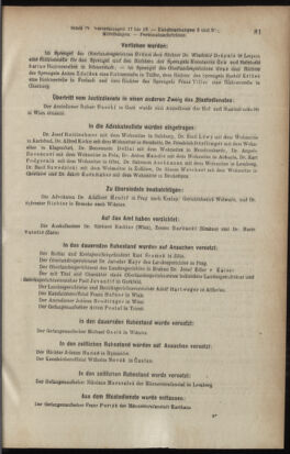 Verordnungsblatt des K.K. Justizministeriums 19110301 Seite: 11