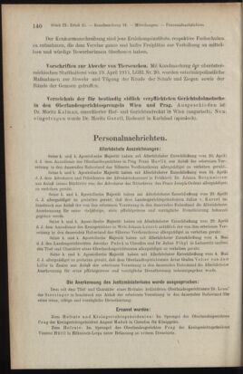 Verordnungsblatt des K.K. Justizministeriums 19110520 Seite: 10