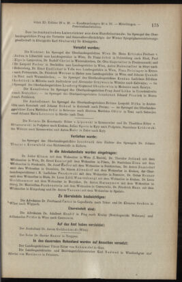 Verordnungsblatt des K.K. Justizministeriums 19110617 Seite: 15