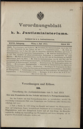 Verordnungsblatt des K.K. Justizministeriums