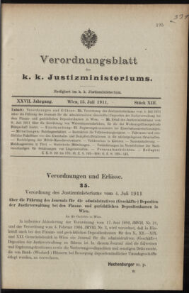 Verordnungsblatt des K.K. Justizministeriums