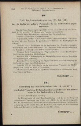 Verordnungsblatt des K.K. Justizministeriums 19110816 Seite: 2