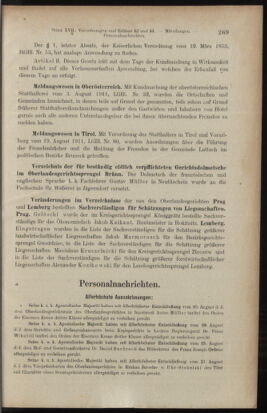 Verordnungsblatt des K.K. Justizministeriums 19110923 Seite: 7