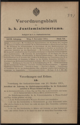 Verordnungsblatt des K.K. Justizministeriums