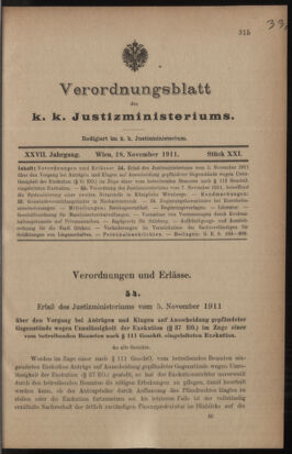 Verordnungsblatt des K.K. Justizministeriums