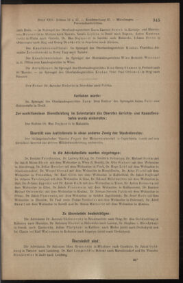 Verordnungsblatt des K.K. Justizministeriums 19111202 Seite: 19