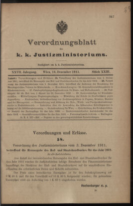 Verordnungsblatt des K.K. Justizministeriums