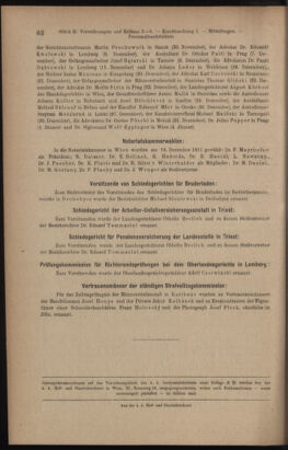 Verordnungsblatt des K.K. Justizministeriums 19120120 Seite: 58