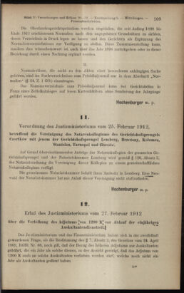 Verordnungsblatt des K.K. Justizministeriums 19120309 Seite: 3