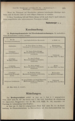 Verordnungsblatt des K.K. Justizministeriums 19120614 Seite: 13