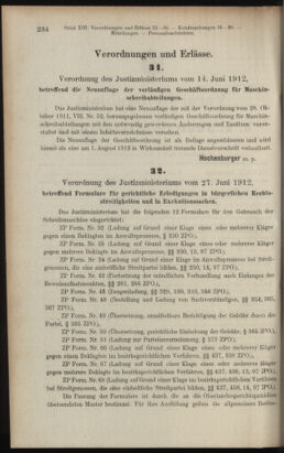 Verordnungsblatt des K.K. Justizministeriums 19120706 Seite: 2