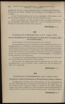 Verordnungsblatt des K.K. Justizministeriums 19120831 Seite: 2