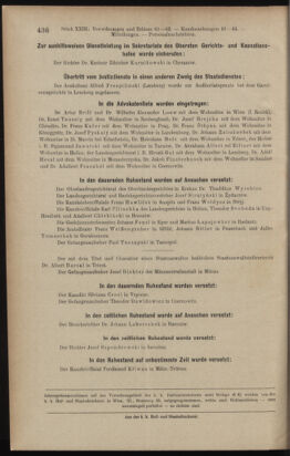 Verordnungsblatt des K.K. Justizministeriums 19121214 Seite: 30