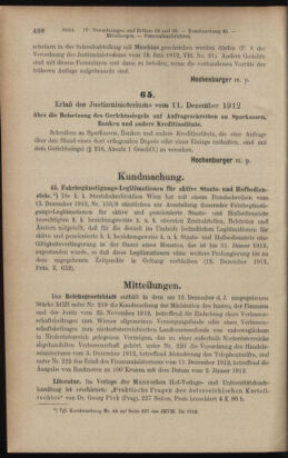 Verordnungsblatt des K.K. Justizministeriums 19121221 Seite: 2