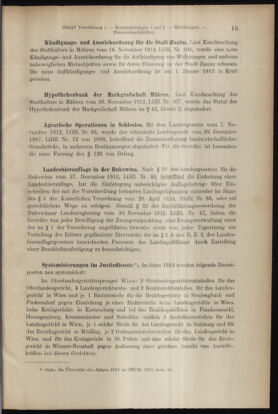 Verordnungsblatt des K.K. Justizministeriums 19130118 Seite: 15