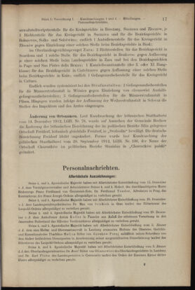 Verordnungsblatt des K.K. Justizministeriums 19130118 Seite: 17