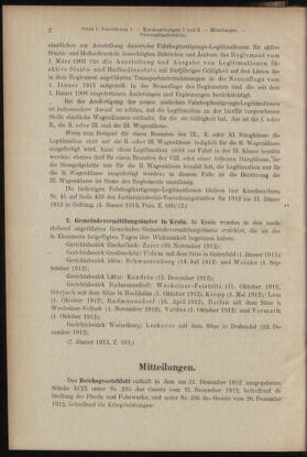 Verordnungsblatt des K.K. Justizministeriums 19130118 Seite: 2