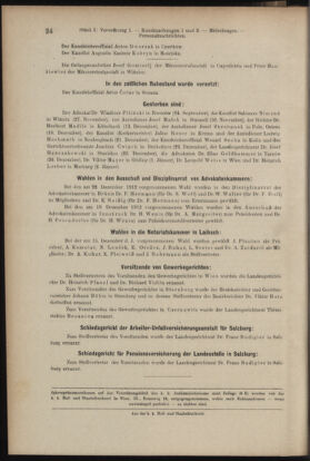 Verordnungsblatt des K.K. Justizministeriums 19130118 Seite: 24