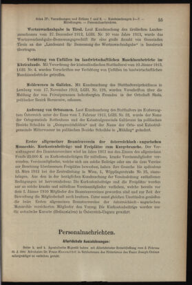 Verordnungsblatt des K.K. Justizministeriums 19130301 Seite: 7