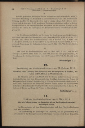 Verordnungsblatt des K.K. Justizministeriums 19130315 Seite: 4