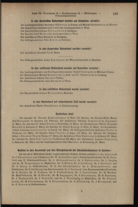 Verordnungsblatt des K.K. Justizministeriums 19130416 Seite: 13