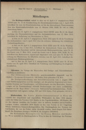 Verordnungsblatt des K.K. Justizministeriums 19130430 Seite: 19