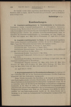 Verordnungsblatt des K.K. Justizministeriums 19130430 Seite: 2