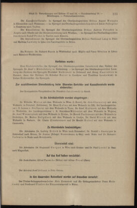 Verordnungsblatt des K.K. Justizministeriums 19130531 Seite: 11