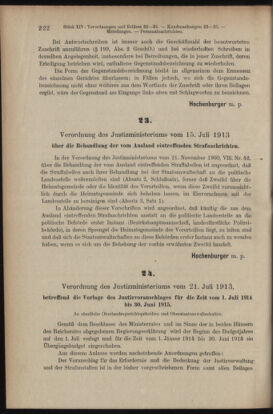 Verordnungsblatt des K.K. Justizministeriums 19130731 Seite: 2