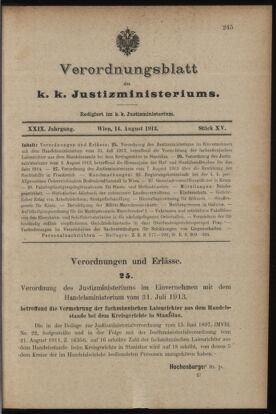 Verordnungsblatt des K.K. Justizministeriums