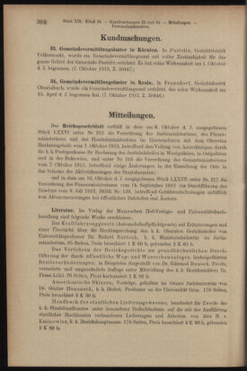 Verordnungsblatt des K.K. Justizministeriums 19131018 Seite: 2