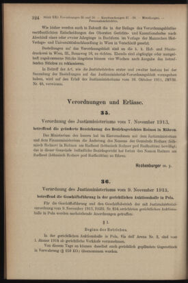 Verordnungsblatt des K.K. Justizministeriums 19131114 Seite: 2