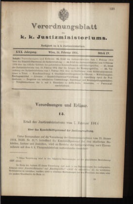 Verordnungsblatt des K.K. Justizministeriums