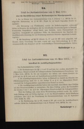 Verordnungsblatt des K.K. Justizministeriums 19140314 Seite: 2