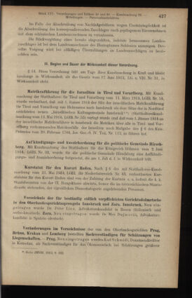 Verordnungsblatt des K.K. Justizministeriums 19140701 Seite: 11