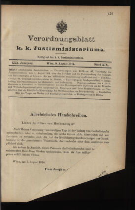 Verordnungsblatt des K.K. Justizministeriums