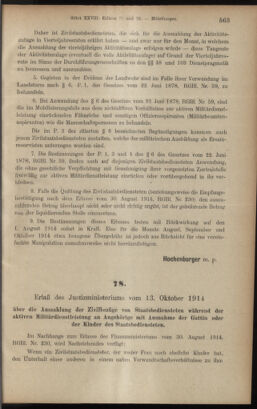 Verordnungsblatt des K.K. Justizministeriums 19141017 Seite: 3